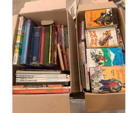 2 boxes of vintage children's books. Viewing/collection at West Woodlands BA11 5ES. Payment at Standerwick BA11 2QB. No booki