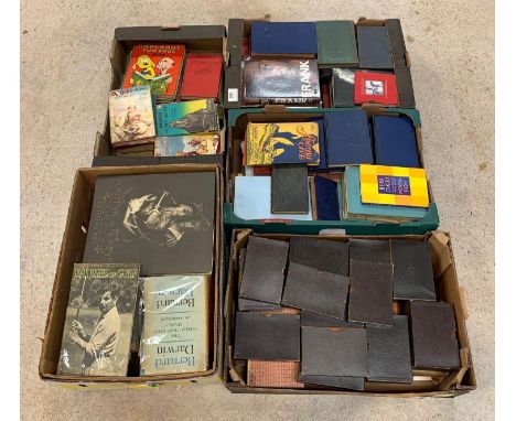 5 boxes of collectable books to include autobiographies, vintage children's books and others . Viewing/collection at West Woo