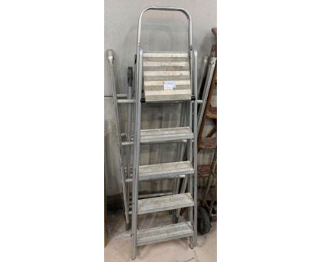 Aluminium step ladder &amp; loft ladder. Viewing/collection at West Woodlands BA11 5ES. Payment at Standerwick BA11 2QB. No b