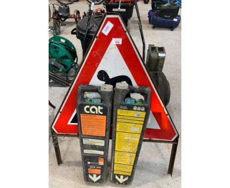 Roadwork sign &amp; 2 C.A.T (cable avoiding tools).  Viewing/collection at West Woodlands BA11 5ES. Payment at Standerwick BA