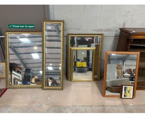 5 framed mirrors &amp; 1 framed print.  Viewing/collection at West Woodlands BA11 5ES. Payment at Standerwick BA11 2QB. No bo