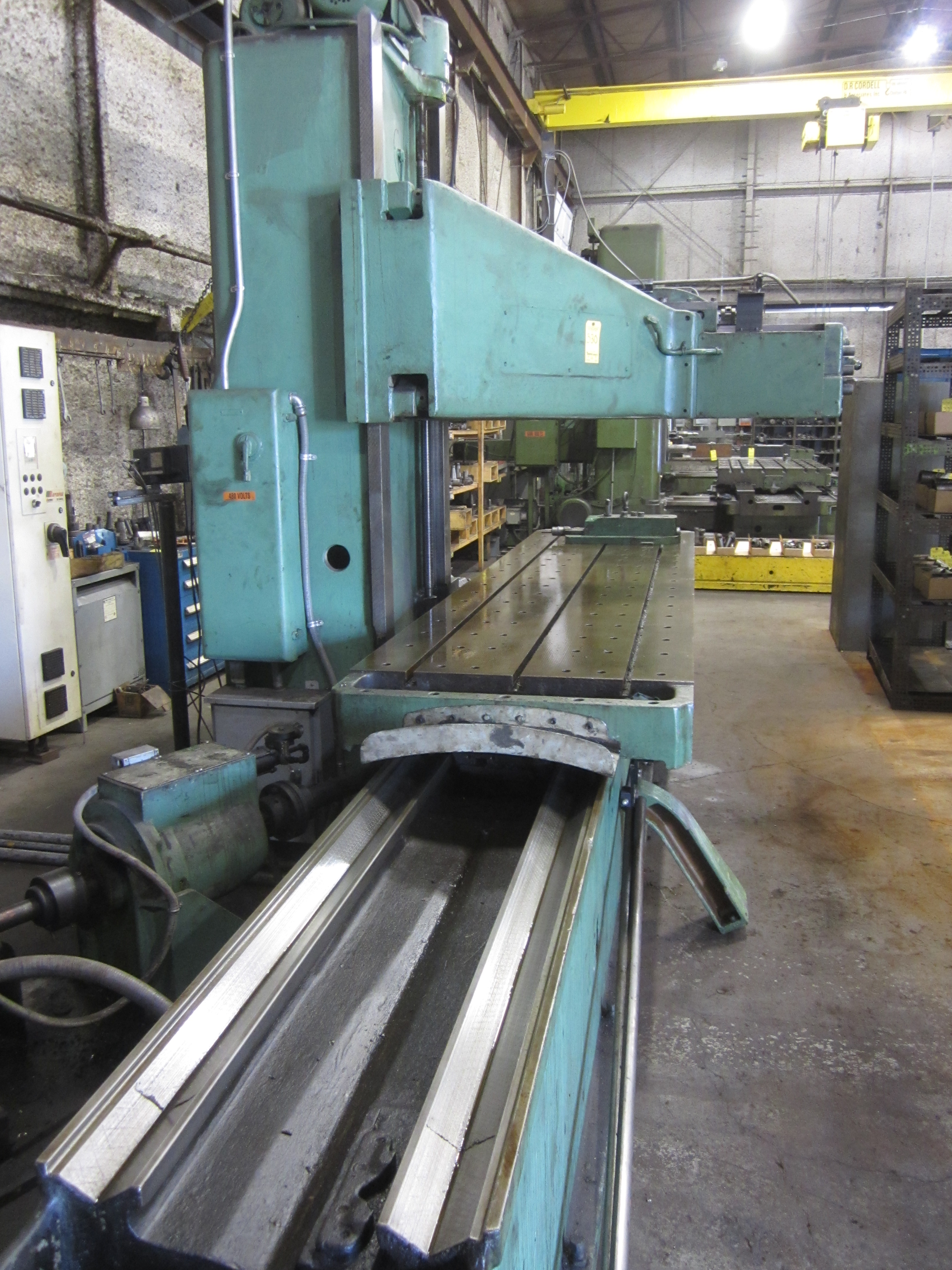 Gray Open Side Planer Mill, 38 In. X 146 In. Table, 150 In. Table