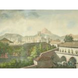 Four hand-coloured framed engravings of Athens, Greece, 6.75" x 7.5". (4).