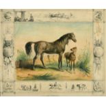 Le Marchand de Chevaux and La Terre, a pair of coloured prints, each 14" x 16.5". (2).