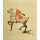 After Cecil Alden, ‘The Huntsman’, colour print, 18” x 13”.
