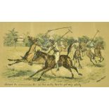 Cuthbert Bradley (1861-1943) British, a pair of hand-coloured scenes of Polo and horsemanship,