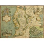 John Speed a hand-coloured engraved map, 'The province of Connaugh' published 1610 or later, 16" x