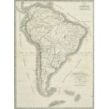 A collection of maps of European subjects and the Americas, smallest 6.25" x 5", largest 20.75" x