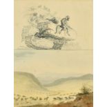 Captain Henry Butler, A set of six partly hand-coloured lithographs, 'South African Sketches', circa