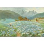 After J. Macwhirter, 'June in the Austrian Tyrol', colour print, 10.5" x 16".