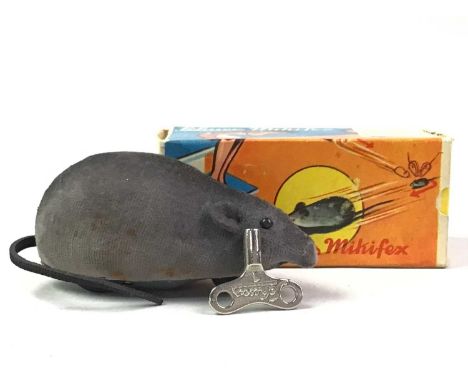 SCHUCO CLOCKWORK MOUSE, VINTAGE with key, in original box