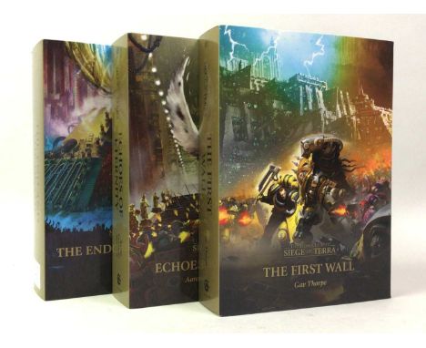 WARHAMMER 40,000 BOOKS, comprising The Solar War, The Lost and the Damned, The First Wall, Saturnine, Mortis, Warhawk, Echoes