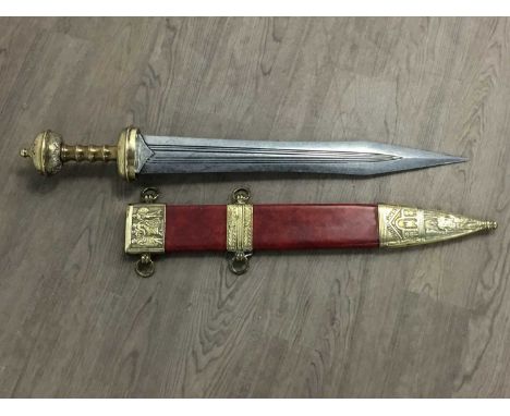 ROMAN GLADIUS, REPLICA SWORD, with scabbard74cm long overall