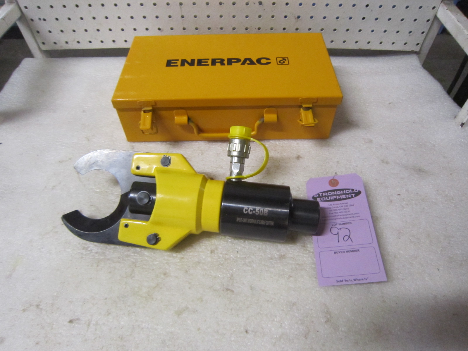 Enerpac CC50B Hydraulic Cable / Wire Cutter Mint and Unused in case