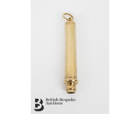 9ct yellow gold propelling pencil, Birmingham hallmark, approx 11.2 gms.&nbsp;