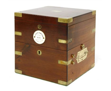 A Scottish marine chronometer, by Christie &amp; Wilson, with Mercer movement and Poole's auxiliary compensation, the brass b