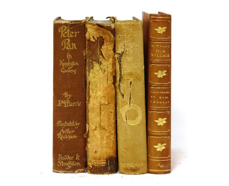 Rackham, Arthur (ill): 1- Peter Pan. Hodder &amp; Stoughton 1907, 1 st . edn. with 50 tipped-in colour plates. 4to. original 