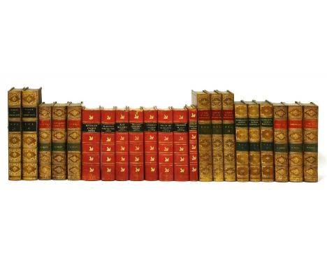 BINDING: 1- Motley, J L: The Rise Of The Dutch Republic. in 3 Vols. Warne, nd. new edn. Half leather; 2- Eliot, G: Novels. St
