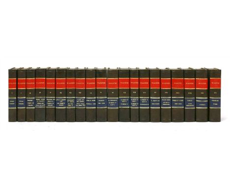 Shakespeare: the dramatick writings. 20 volumes. Printed complete from the text of Sam. Johnson and Geo. Stevens, and revised