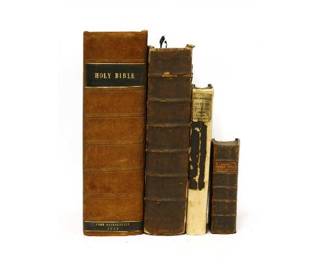 BIBLES: 1- (Beza?) Testamentum Novum, Greek &amp; Latin Lacking the title-page, etc. (Geneva, 1580 or later?). PP(xii leaves)