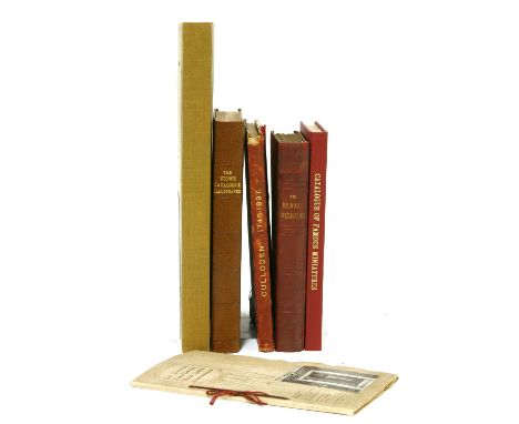 Sale Catalogues: 1- Forster, H R: The Stowe Catalogue, Priced and Annotated. Bogue, 1848. Leather backed boards; 2- Catalogue