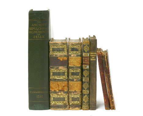 ESSEX: 1- Chancellor, F: The Ancient Sepulchral Monuments of Essex. 1890; 2- Ogborne, E: The History of Essex. Printed for th