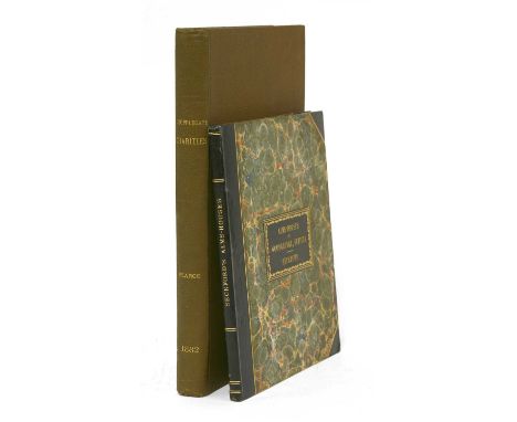 1- [Seckford's Alms-House] LODER, Robert: statutes and ordinances for the government of the alms-houses in Woodbridge , in th