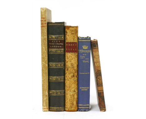 SPURGEON (CHARLES HADDON): Scrap book in two sections, the first is all devoted to the Rev. Charles H Spurgeon and contains: 