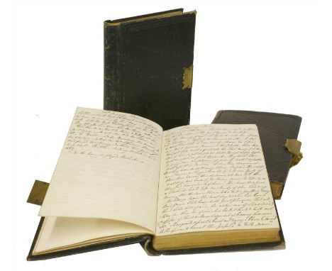 LADY CULLUM’S DIARIES (3 vols.): 1- 1854, 111pp transcribed into 120 typed paged. Describes meeting among others: W M Thacker