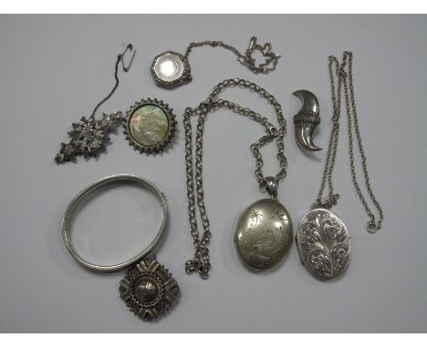 Aesthetic and Other Locket Pendants, hinged bangle, chains, brooches etc.