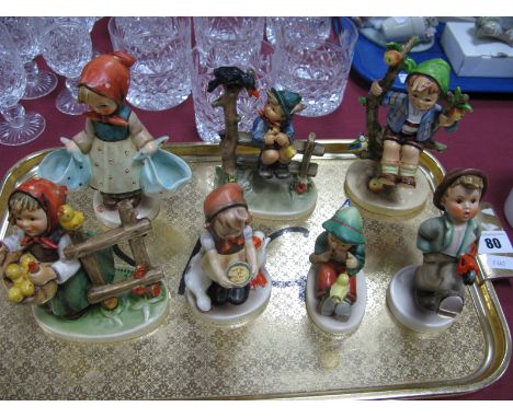 Hummel Figurines 'Mothers Darling', 'Mischief Maker', Chicken-Licken plus four others. (7)