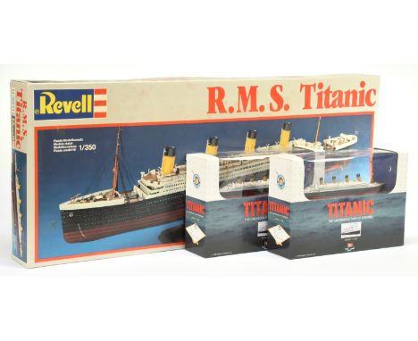 "Titanic" group of 3 (1) Revell (1/350) scale plastic kit appears to be Near Mint to Mint (not checked for correctness) in a 