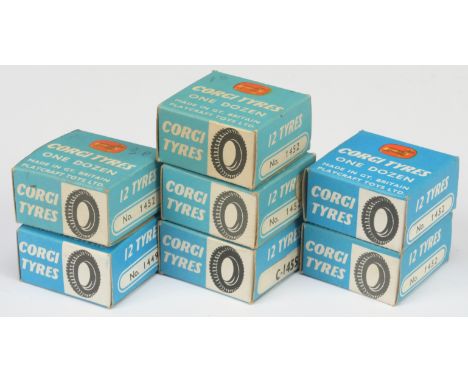 Corgi tyre packs a group of 7 to include 1449, 5 x 1452 and 1455 conditions appear to be Excellent to Mint in Good Plus to Ex