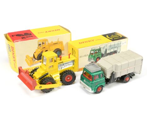 Dinky a pair to include (1) 976 Michigan 180-111 Tractor Dozer, yellow body with red blade and hubs &amp; (2) 978 Bedford Ref