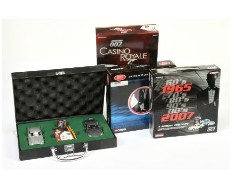 Corgi &ldquo;James Bond&rdquo; 3 X sets to include (1) 1/36th scale CC93989; (2) CC99194 &ldquo;Casino Royale&rdquo; and (3) 