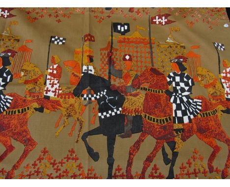Tibor Reich pair of Atournement design 1967 curtains.  136cm drop x 106cm wide