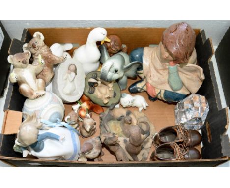 MISCELLANEOUS DECORATIVE CERAMICS, TO INCLUDE SIX BESWICK KOALA BEARS, NAO GIRL, ETC