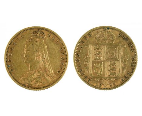 GOLD COIN. HALF SOVEREIGN 1892++LIGHT WEAR CONSISTENT WITH AGE