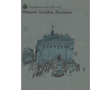 Telephone Directory 1967 - Greater London Business. 672 pages. 8¼" x 11". Excellent copy in fine condition. In publisher's th