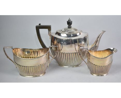An Edwardian Silver Plated Three Piece Tea Service