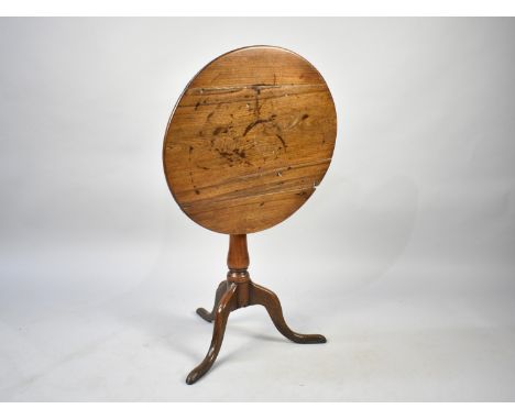 A Late 19th Century Small Snap Top Tripod Table, 59cms Diameter