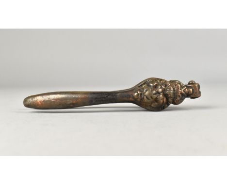 A Coronation Souvenir Nut Cracker with Lion Mask Decoration, 14.5cms Long