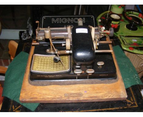 A Mignon modell 4 German typewriter