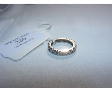 A diamond eternity ring