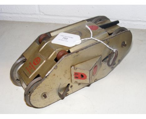 A Louis Marx & Co. tinplate tank  CONDITION REPORT winds and runs ok - missing rubber tracksOur team of trusted experts are o