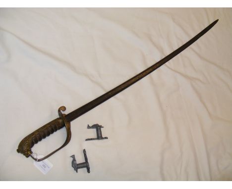 An antique Naval Officers sword (lacking scabbard)