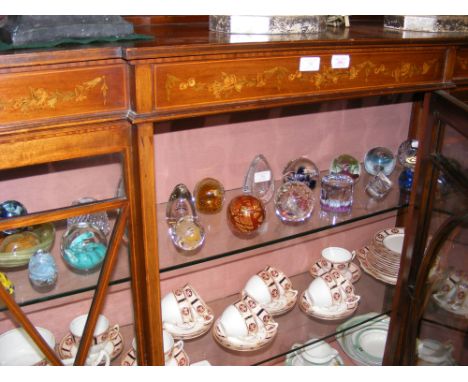 A collection of glass paperweights, including Isle of Wight Glass, Caithness and Whitefriars 