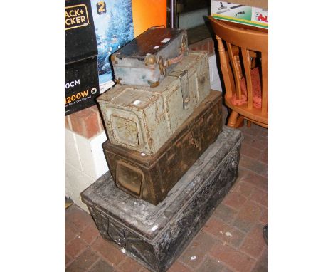 Assorted ammunition boxes