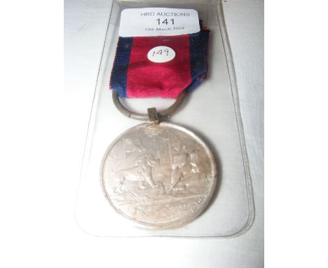 A Burma medal - 1826 - Waterloo type ring suspension - unnamed - as issued CONDITION REPORT.