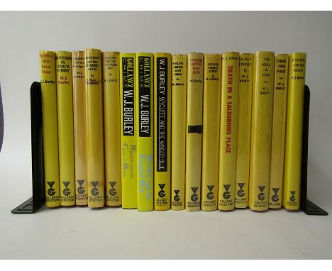 W.J. Burley, complete set of 22 Inspector Charles Wycliffe series crime novels, all 1st editions, all published London, Victo